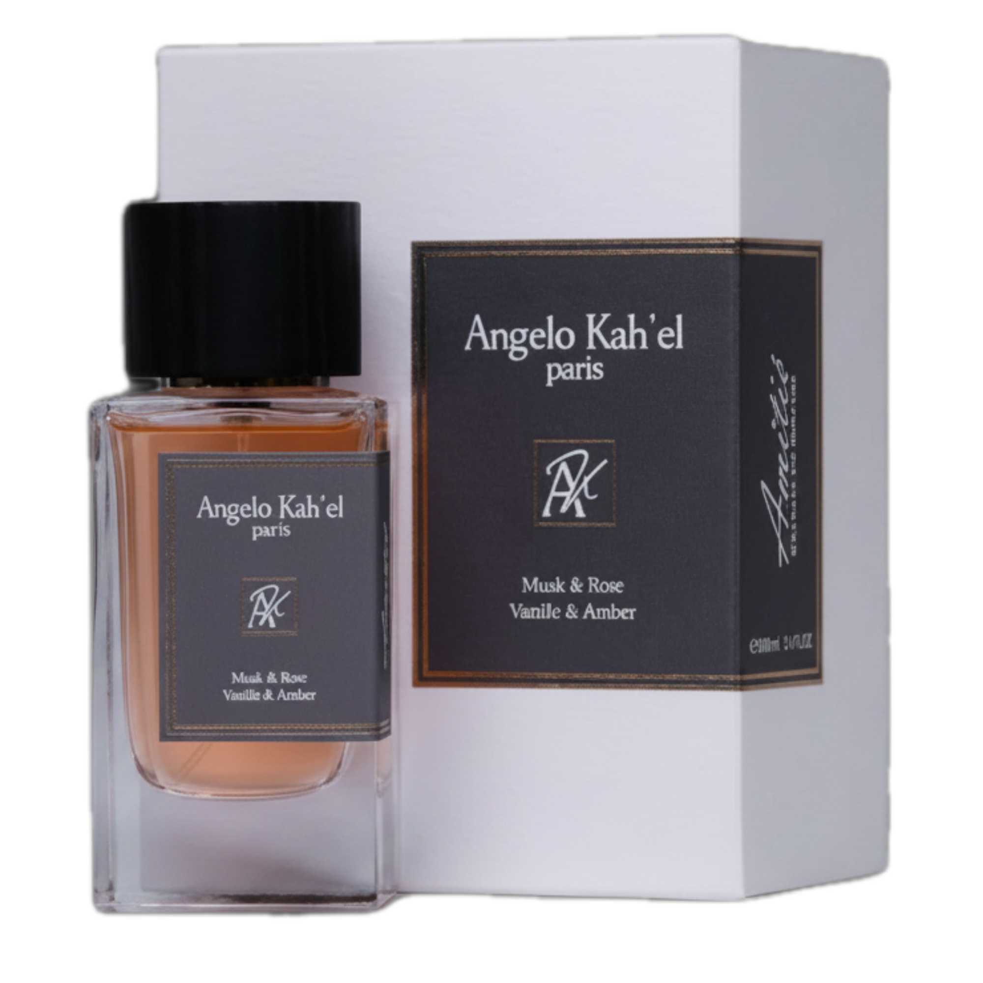 Amitié Eau de Parfum bottle and packaging by Angelo Kah'el Paris