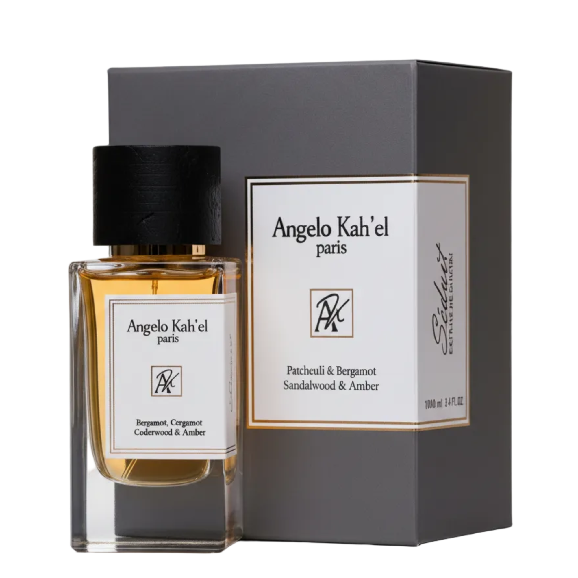 Seduit Eau de Parfum bottle and packaging by Angelo Kah'el Paris